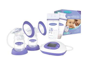 Lansinoh® 2-in-1 Double Electric Breast Pump & Lansinoh® Breastmilk Storage Bags