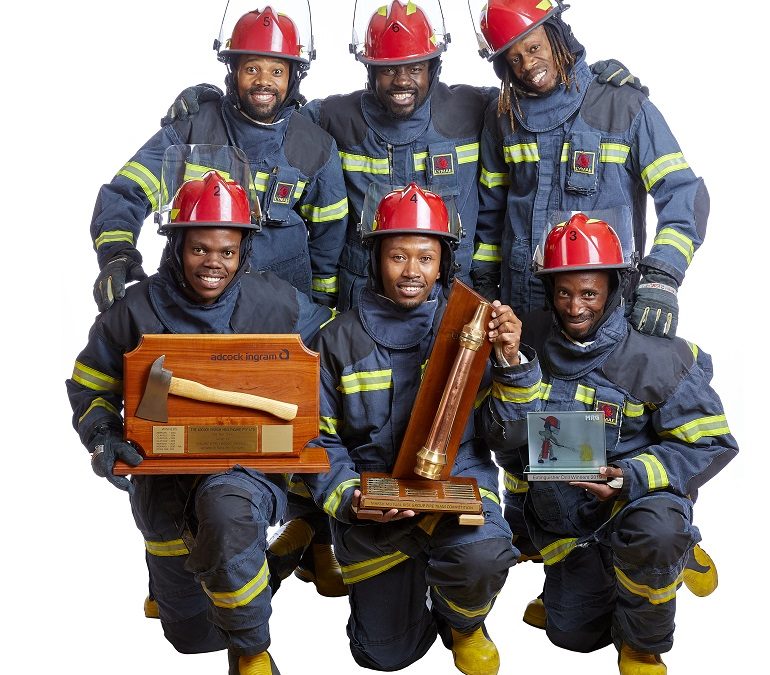 Adcock Ingram Critical Care firefighting team follows first aid team to win top spot in SA competitions